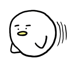 Dango Penguin(White, round penguin) sticker #142205