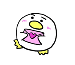 Dango Penguin(White, round penguin) sticker #142206