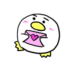 Dango Penguin(White, round penguin) sticker #142206