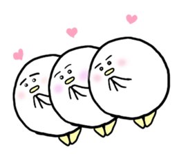 Dango Penguin(White, round penguin) sticker #142208