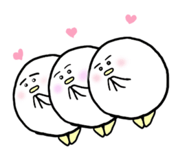 Dango Penguin(White, round penguin) sticker #142208