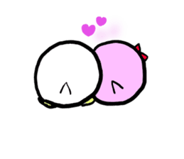 Dango Penguin(White, round penguin) sticker #142209