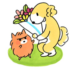 Shiba Inu Gen-chan and his friends sticker #142391