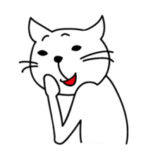 free and big mouth cat "IYANEKO" sticker #142576