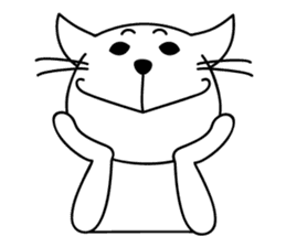 free and big mouth cat "IYANEKO" sticker #142578