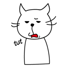 free and big mouth cat "IYANEKO" sticker #142579
