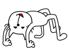 free and big mouth cat "IYANEKO" sticker #142585