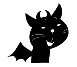 free and big mouth cat "IYANEKO" sticker #142586