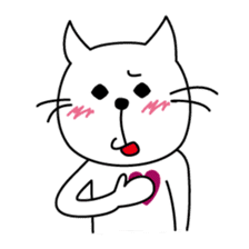 free and big mouth cat "IYANEKO" sticker #142593