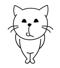 free and big mouth cat "IYANEKO" sticker #142598