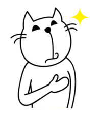 free and big mouth cat "IYANEKO" sticker #142603