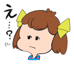 Feelings of a young girl sticker #143341