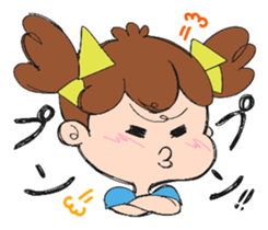 Feelings of a young girl sticker #143364