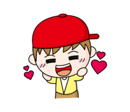 Mr. Lupi and The Boy Wears Red Hat sticker #143437