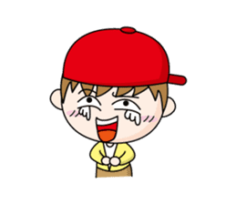 Mr. Lupi and The Boy Wears Red Hat sticker #143438