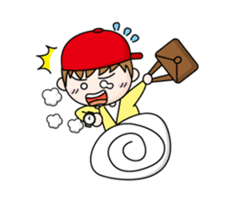 Mr. Lupi and The Boy Wears Red Hat sticker #143441