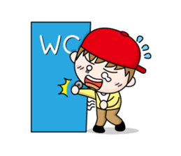 Mr. Lupi and The Boy Wears Red Hat sticker #143446