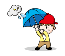 Mr. Lupi and The Boy Wears Red Hat sticker #143448