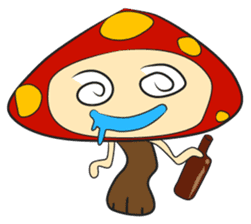 Disdain mushrooms sticker #143876