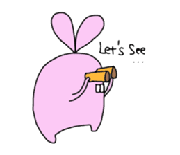 Hakoiri Rabbit sticker #144539