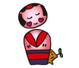 Coquettish Kokesshi sticker #144942