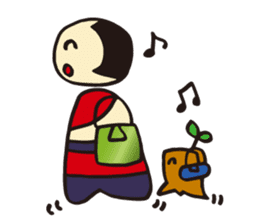 Coquettish Kokesshi sticker #144948