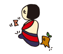 Coquettish Kokesshi sticker #144949