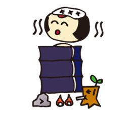 Coquettish Kokesshi sticker #144960