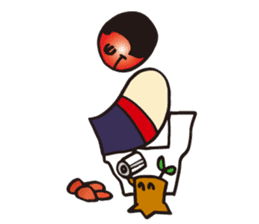 Coquettish Kokesshi sticker #144962