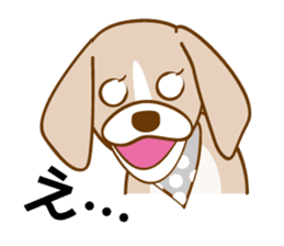 CAPRICIOUS BEAGLE DOG HANA sticker #145257