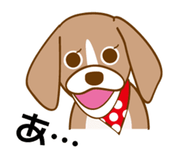 CAPRICIOUS BEAGLE DOG HANA sticker #145258