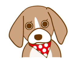 CAPRICIOUS BEAGLE DOG HANA sticker #145259