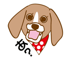 CAPRICIOUS BEAGLE DOG HANA sticker #145260