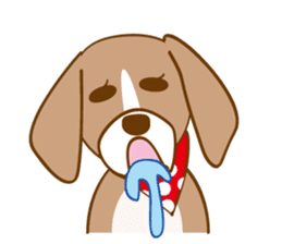 CAPRICIOUS BEAGLE DOG HANA sticker #145263