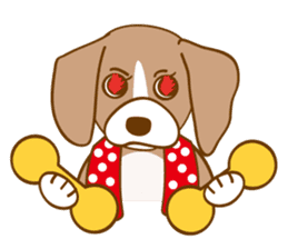 CAPRICIOUS BEAGLE DOG HANA sticker #145267
