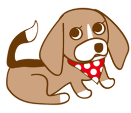 CAPRICIOUS BEAGLE DOG HANA sticker #145268