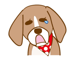 CAPRICIOUS BEAGLE DOG HANA sticker #145275