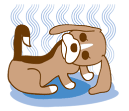 CAPRICIOUS BEAGLE DOG HANA sticker #145284