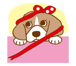 CAPRICIOUS BEAGLE DOG HANA sticker #145287