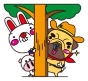 Hero of all BUSUINU-KUN sticker #145494