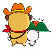 Hero of all BUSUINU-KUN sticker #145500