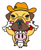Hero of all BUSUINU-KUN sticker #145503