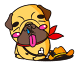 Hero of all BUSUINU-KUN sticker #145517