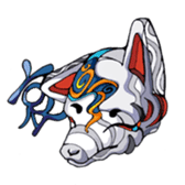 Fox face sticker #145974