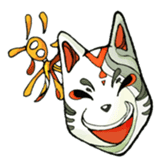 Fox face sticker #145975