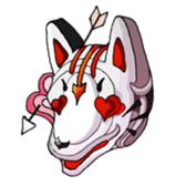 Fox face sticker #145983