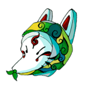 Fox face sticker #145986