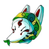 Fox face sticker #145986