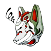 Fox face sticker #145990