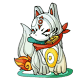 Fox face sticker #145993